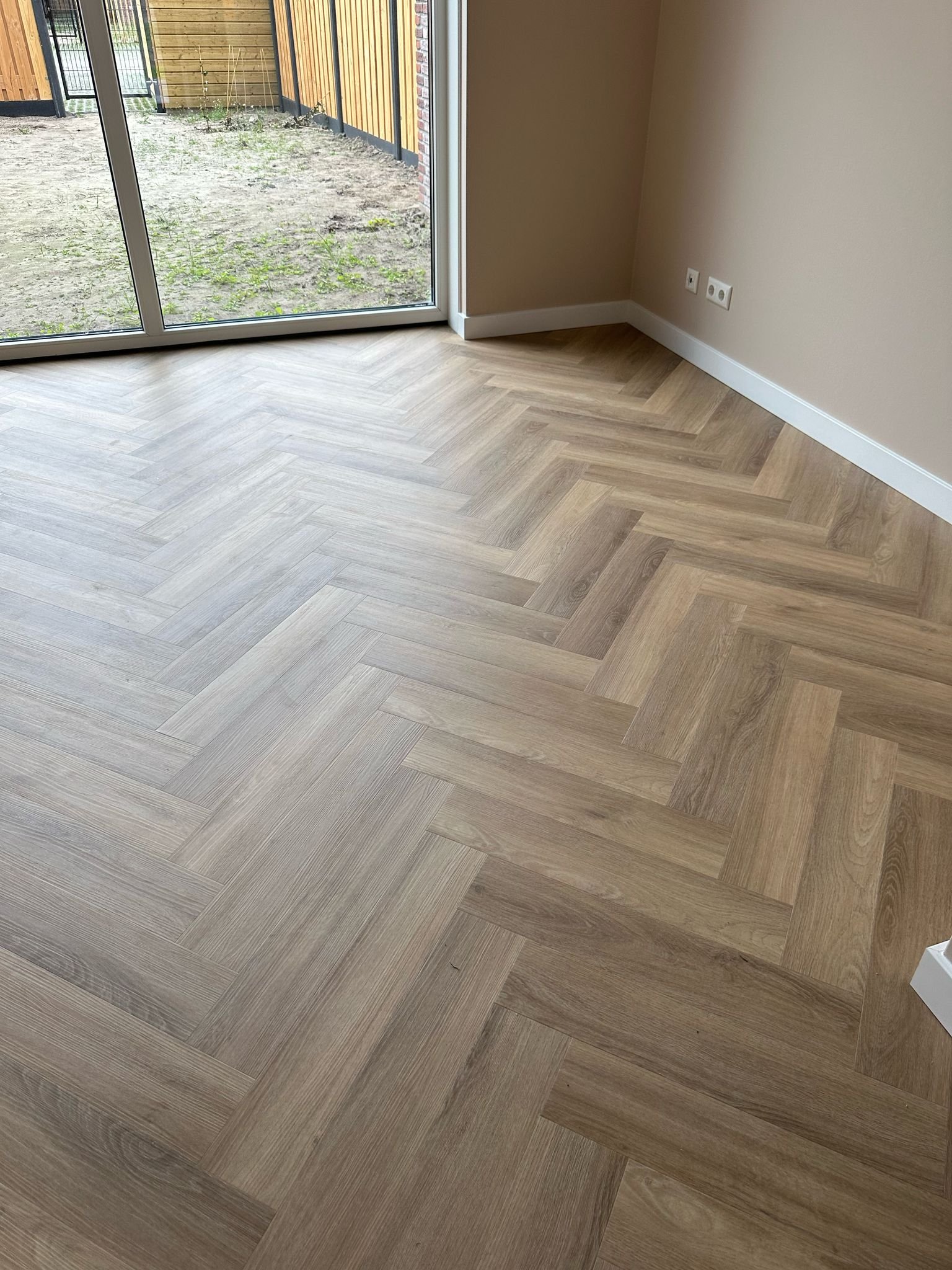 Projectvloer in woonkamer